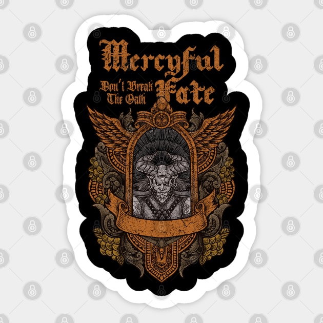 ON DEMON MODE MERCYFUL FATE Sticker by elsa-HD